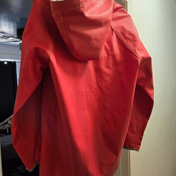 Lady van heusen raincoat red. - Picture 4 of 8